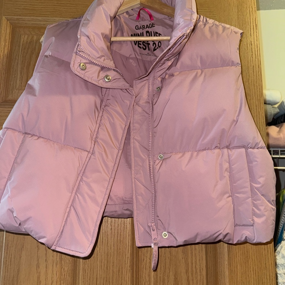 Garage Blush Mini Puffer Vest